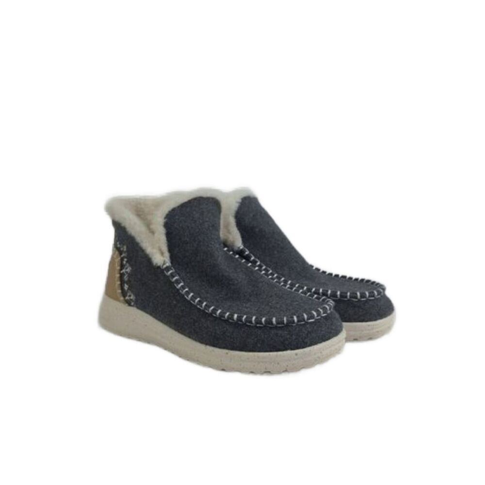 Hey Dude Denny Wool Faux Shearling Women's Boots Size 8‎